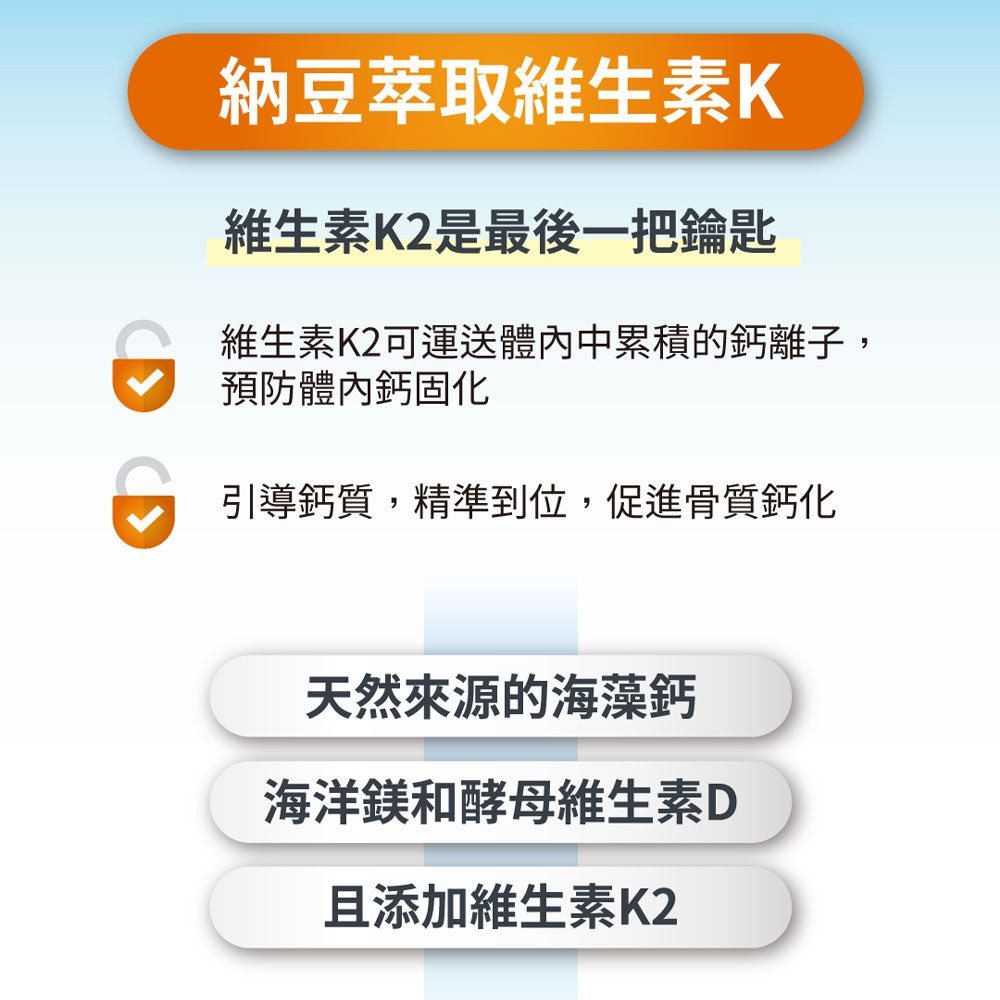 唯妍WESOLVE的LE-海藻鈣鎂+維生素D、K|健康e學院